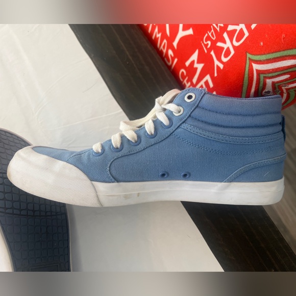 DC Shoes Youth Sz 7 Evan Hi TX Sneakers Lace Up ADGS300055 Blue Canvas High Top - Picture 6 of 6